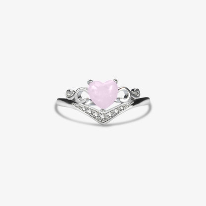 Fuck Breast Cancer - I Am Enough Crown Opal Ring