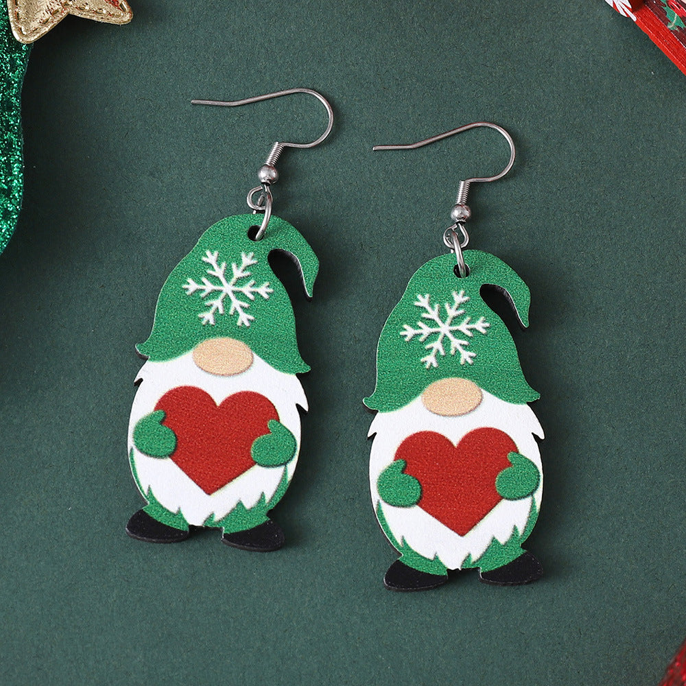 Vintage Christmas Cute Dwarf Earrings