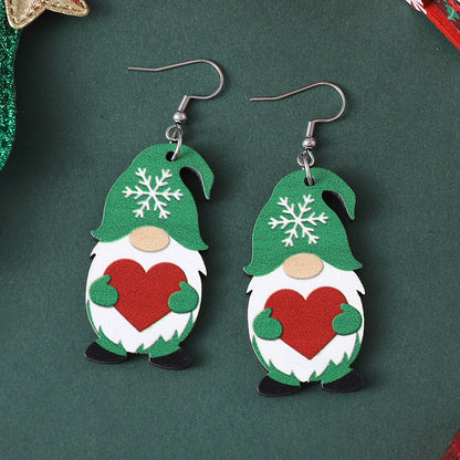 Vintage Christmas Cute Dwarf Earrings