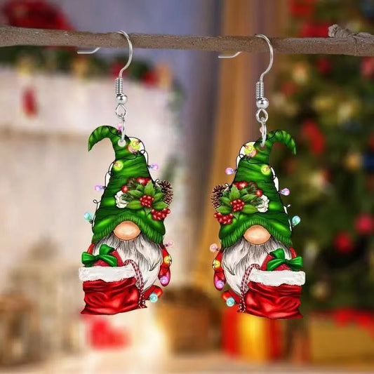 Christmas Dwarf Christmas Party Acrylic Earrings