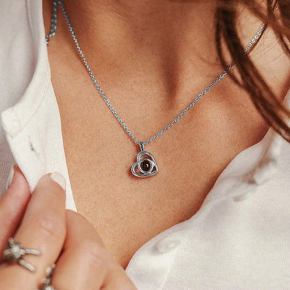 Personalized Heart Photo Necklace