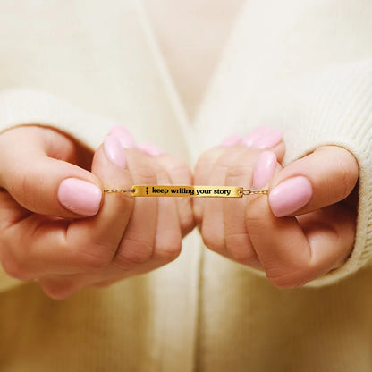 Suicide Prevention Awareness Engraved bracelet