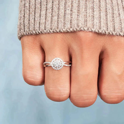 To my daughter -Round Diamond Infinity Ring