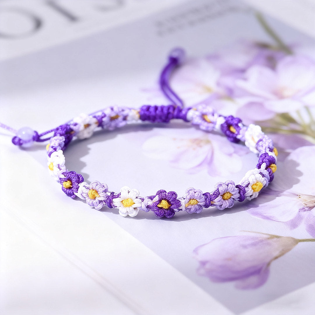 I think about you everyday -Daisy Braided Bracelet