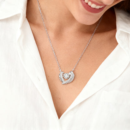 For Memorial-Guardian Heart Wings Necklace