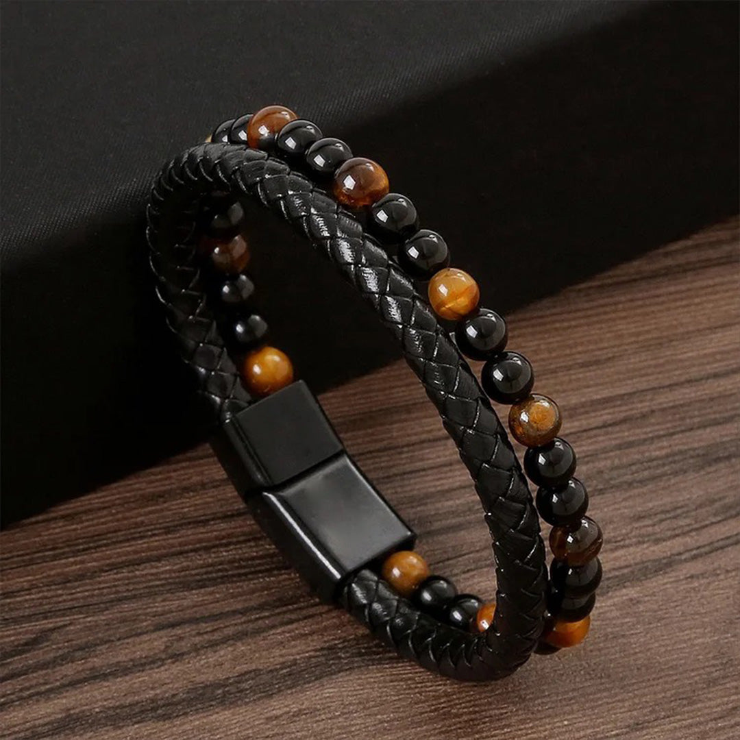 For Nephew- I am Always With You Tiger Eye Protection Beaded Bracelet
