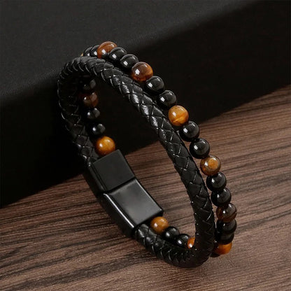 For Nephew- I am Always With You Tiger Eye Protection Beaded Bracelet
