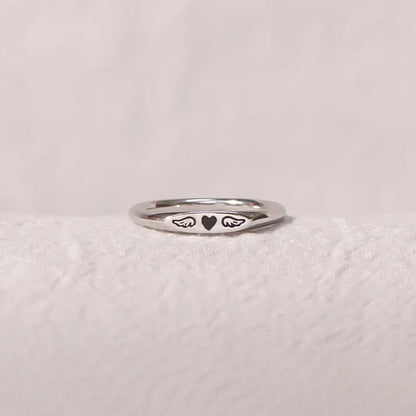 For Memorial - Love ring with wings