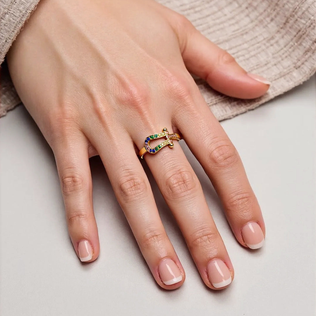 Autism Awareness - Multi-Colored Adjustable Knot Ring