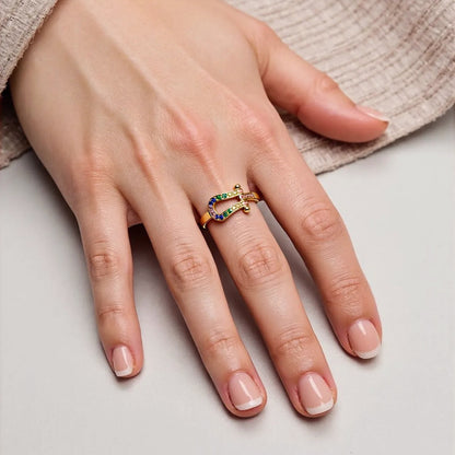 Autism Awareness - Multi-Colored Adjustable Knot Ring