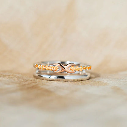 CRPS/RSD Awareness Orange Infinity Ring