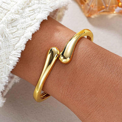 Missing You Always-Adjustable Twist Cuff Bangle Bracelets