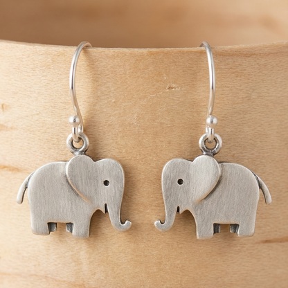 Vintage Boho Elephant Earrings