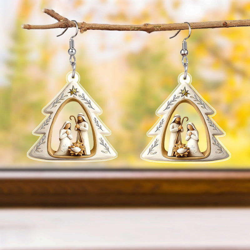 Nativity Scene Earrings