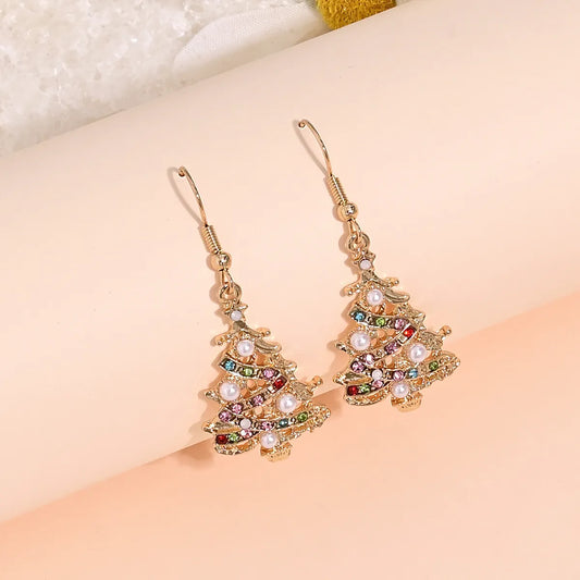 Cute Diamond Christmas Earrings