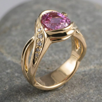 Exquisite Ultra Sparkling Gemstone Ring