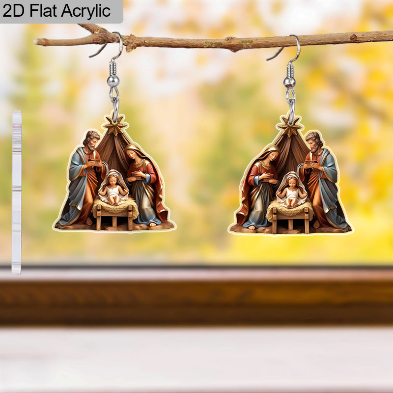 Nativity Scene Earrings