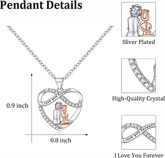 For Niece - S925 Infinity Heart Necklace