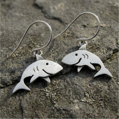 Vintage Shark Earrings