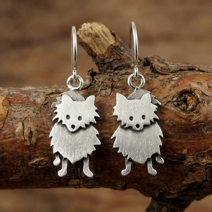 Tiny Pomeranian Earrings