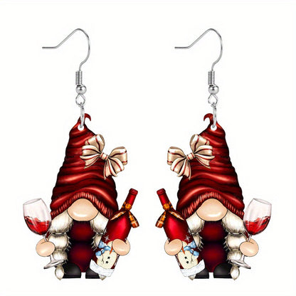 Christmas Dwarfs and Santa Claus Earrings