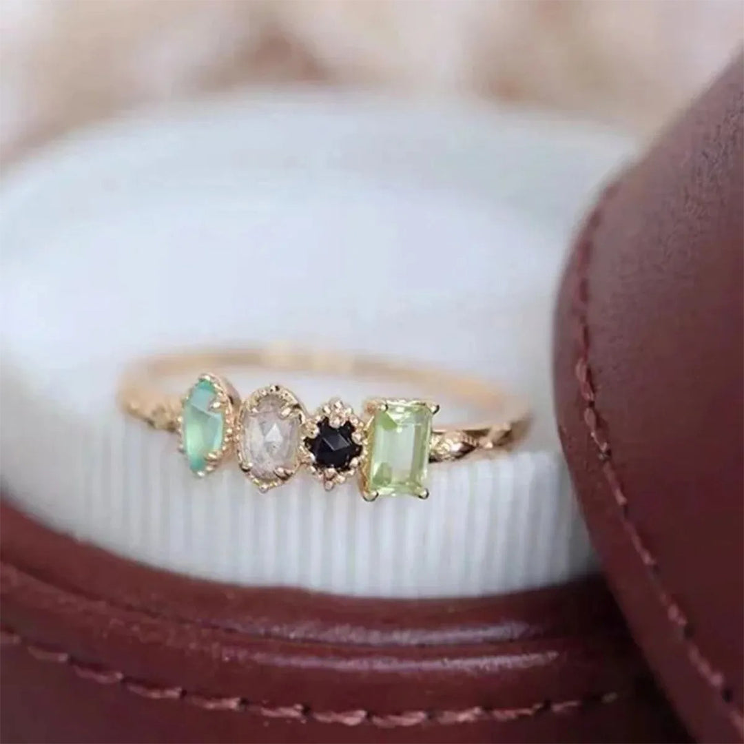 Personalized Multiple Stones Grandma Mom Family Ring