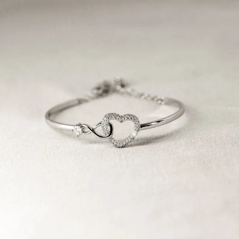 To my Daughter No matter how far you go, you'll always have my heart - Infinite Heart Bracelet
