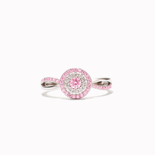 S925 Raise Awareness I Am Enough Circle Ring