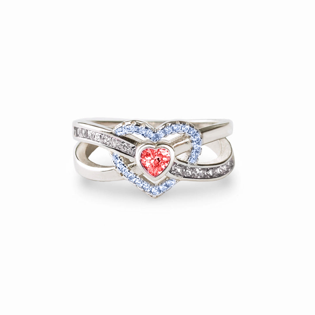 [⚡25% OFF] I WEAR BLUE & RED DROP BLOOD INFINITE LOVE RING