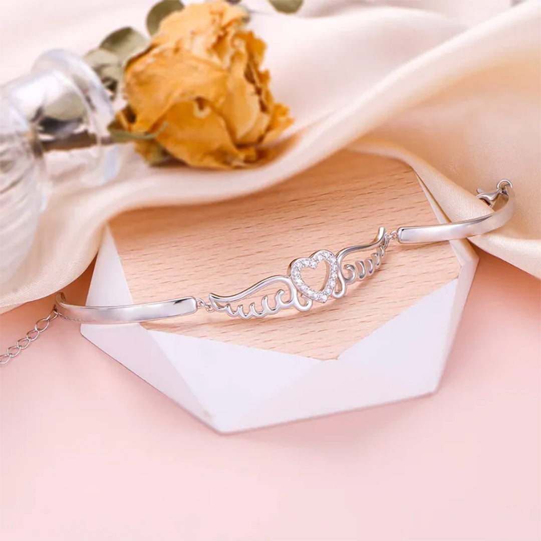 "Angel's Companion" Wings Memorial Bracelet