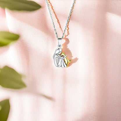 A Girl And Her Dog Pawfect Friendship Necklace