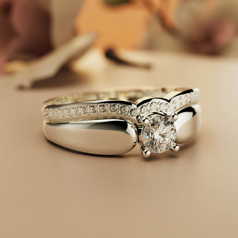 For Memorial - It’s OK Single Stone Wing Ring