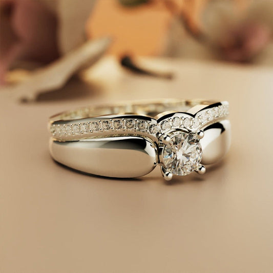 For Memorial - I Am Not A Widow Diamond Wing-Stacking Ring