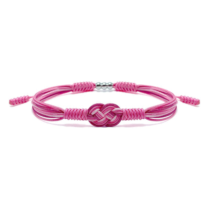 Breast Cancer Awareness-Support the fighters Pink knot bracelet