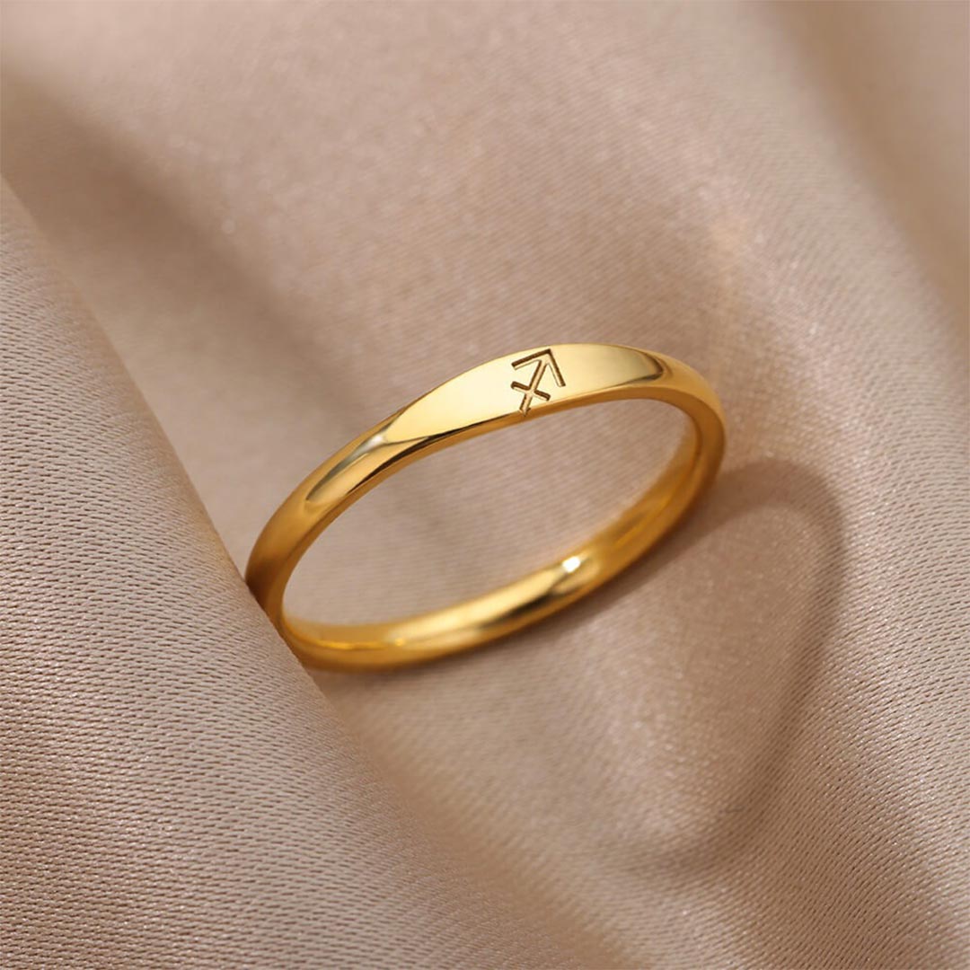 Zodiac Thin Ring