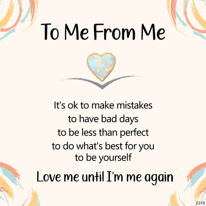 For Self - Love Me Until I'm Me Again Princess Cut Moissanite Ring