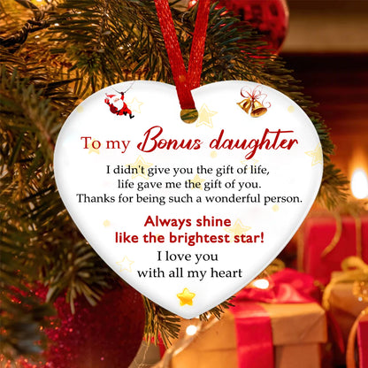 For Bonus Daughter - Always Shine Like The Brightest Star Star Pendant Necklace