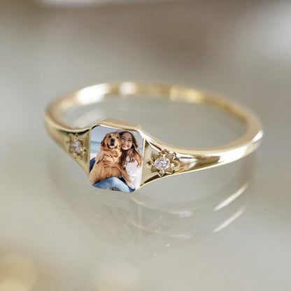 Pet Portrait Custom Ring