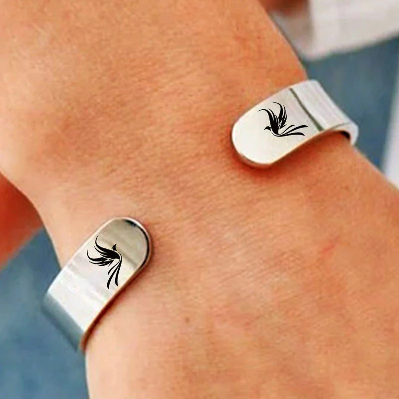 The Fire Inside Me  Burns Brighter Than The Fire Around Me Pheonix Bold Bracelet
