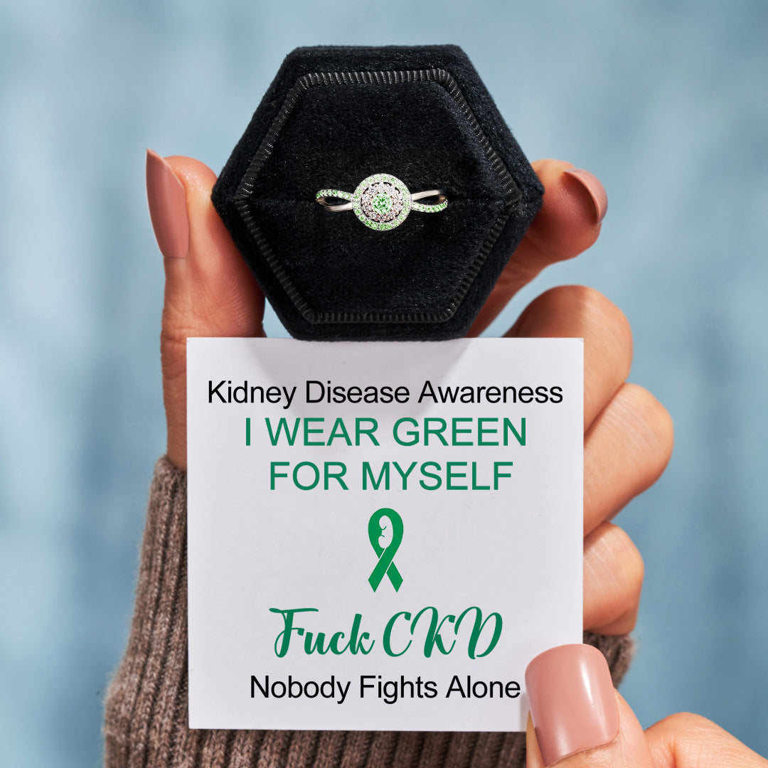 Kidney Disease Awareness Circle Ring