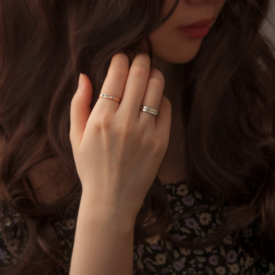 Personalized Pet Name Ring