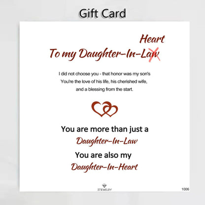 For Daughter-in-law - You are also my daughter-in-heart Double Hearts Bracelet