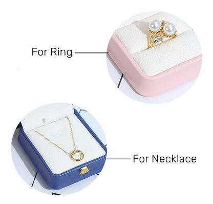 Crown Leather Blue Jewelry Pack