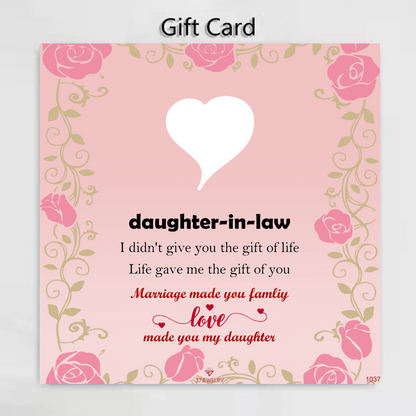 To my daughter-in-heart -Marriage Made You Family Love Made You My Daughter Bracelet