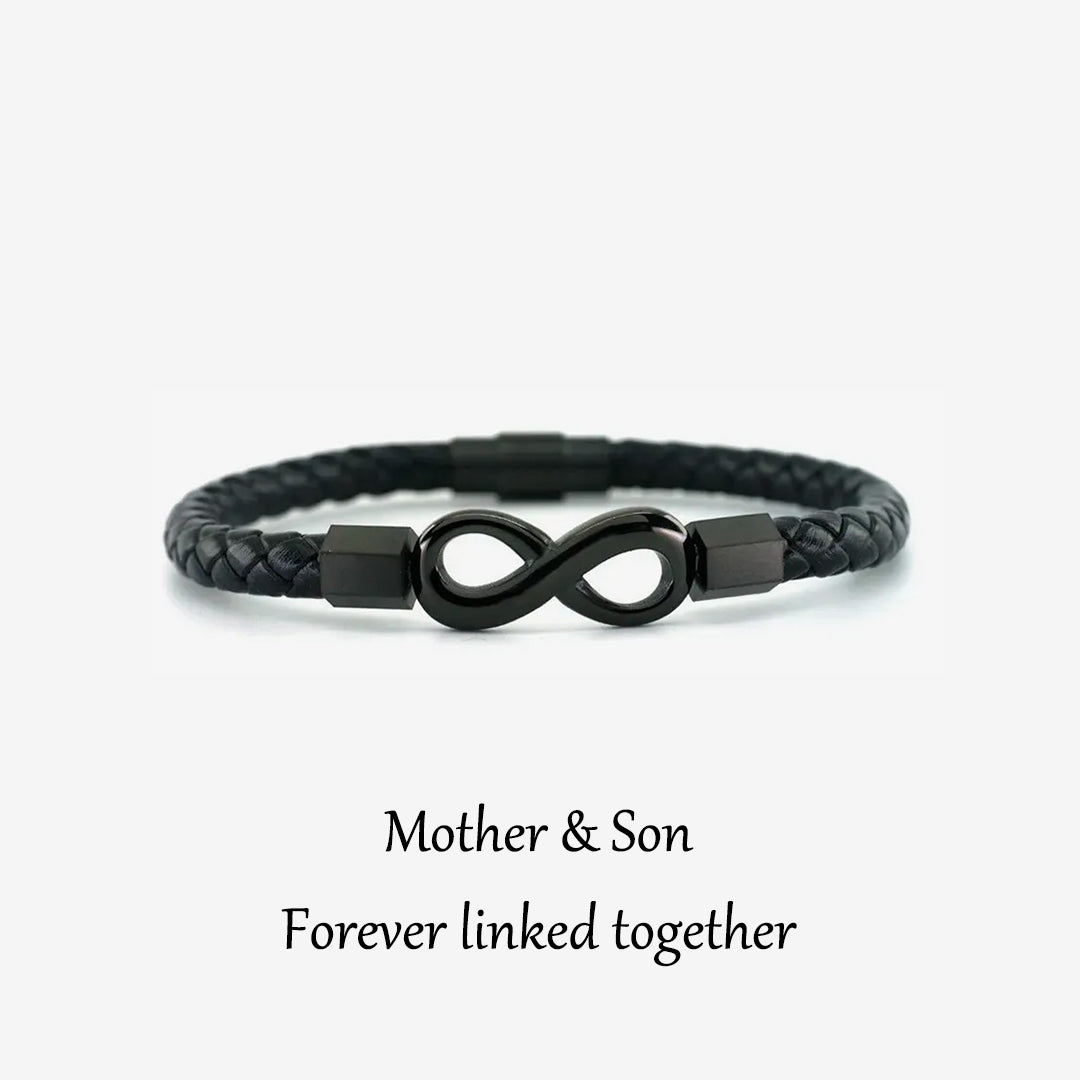 InspiringJewel For Son - Ceramic Infinity Braided Bracelet