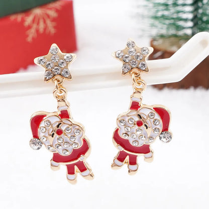 Santa Claus Irregular Earrings