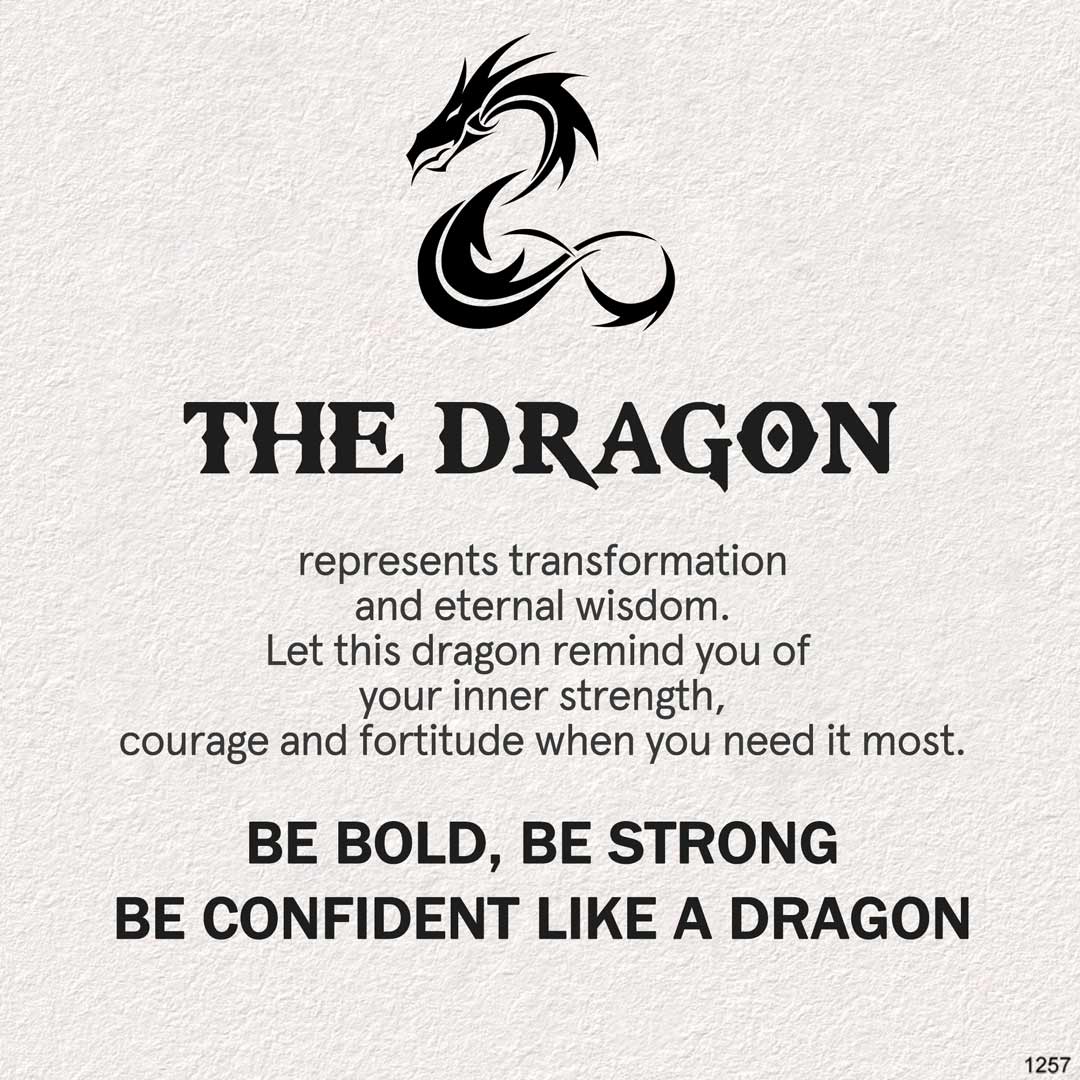 Be Confident Like a Dragon Dragon Necklace