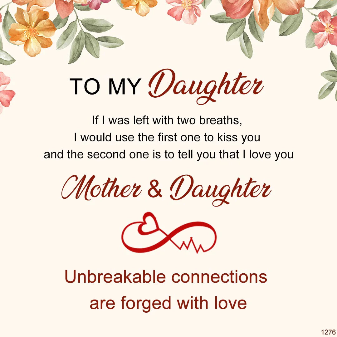 For Granddaughter/Daughter - Unbreakable connections are forged with love Infinity Heartbeat Bracelet