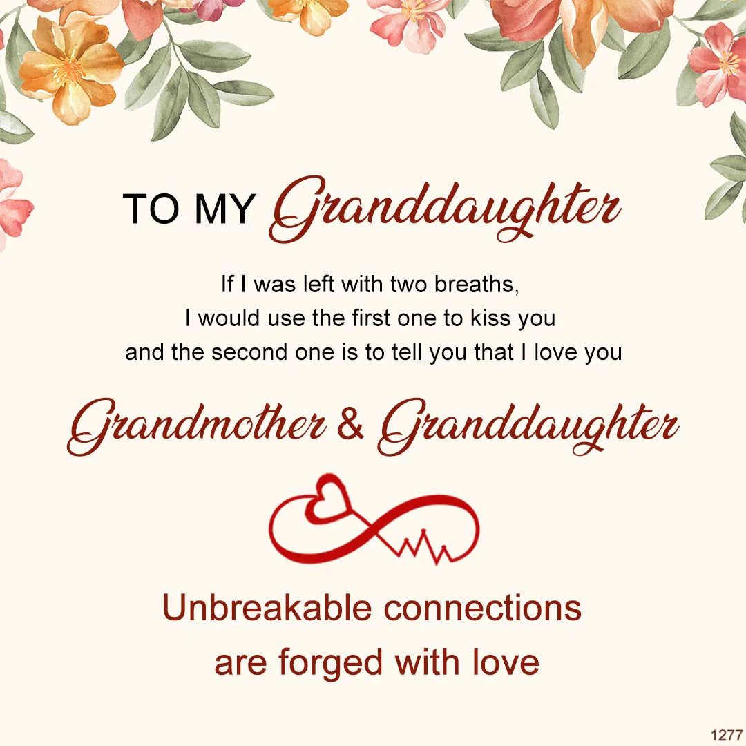 For Granddaughter/Daughter - Unbreakable connections are forged with love Infinity Heartbeat Bracelet