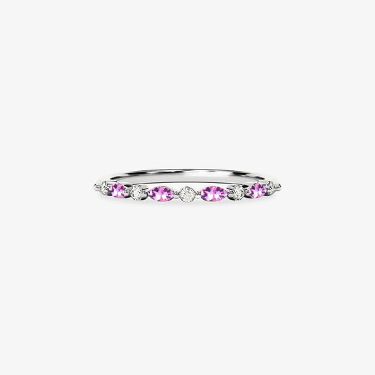 Alzheimer dementia awareness Purple Marquise Ring